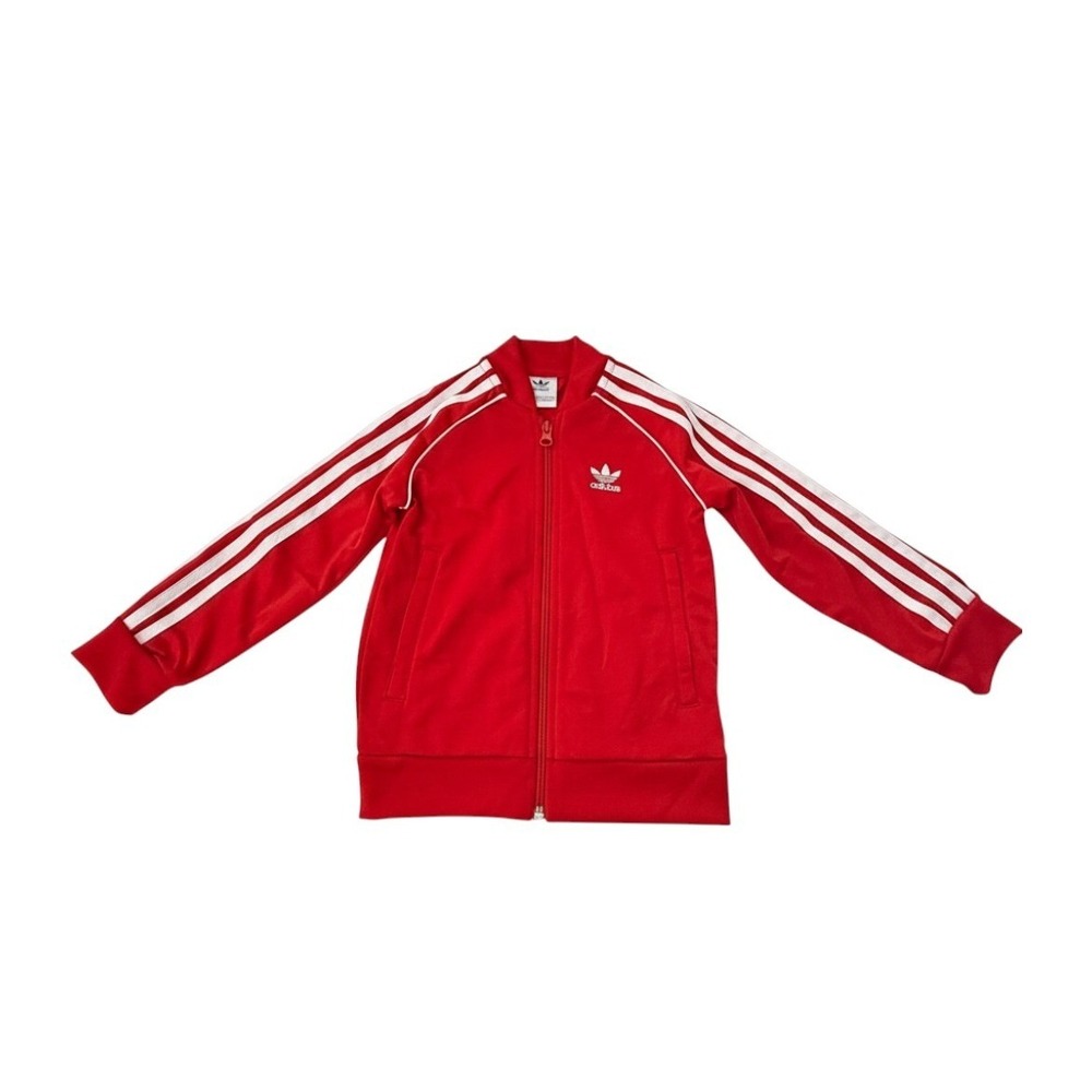 Adidas SST Track Full Zip Jacket Top Kids Size S (4-5) Sporty Athleisure Kidcore